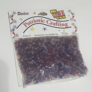 5/$20 Seed Bead Patriotic Crafting Darice 652695373107